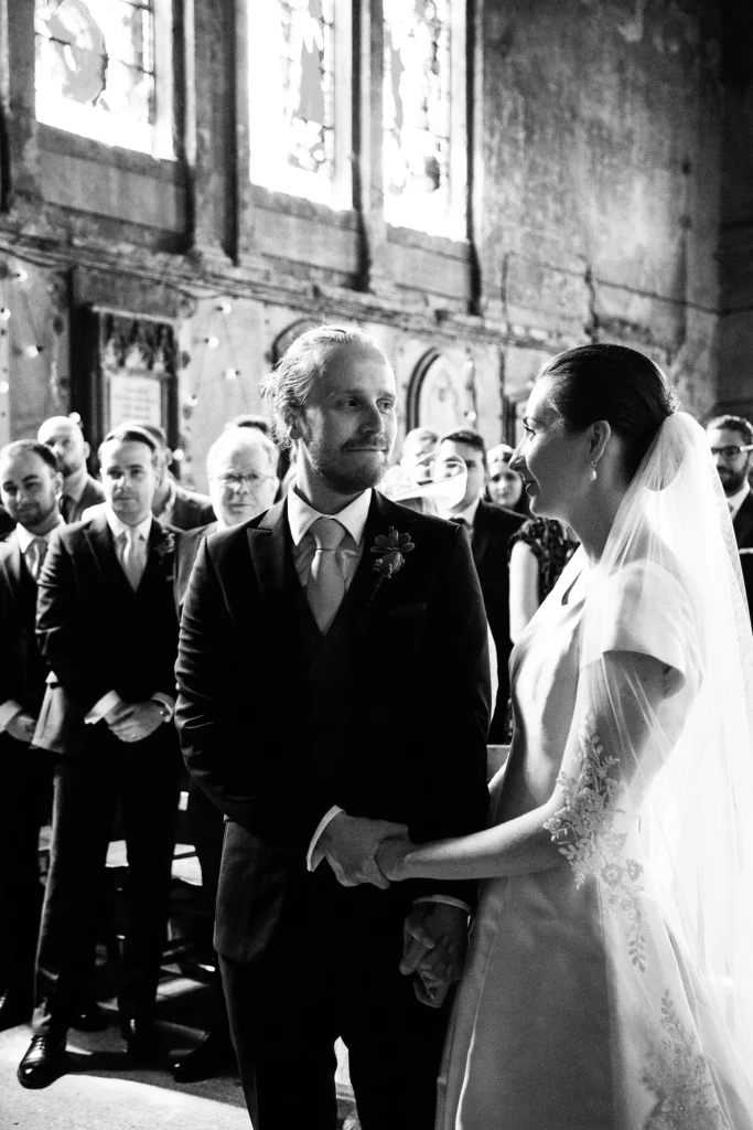 Black and White Wedding Portrait