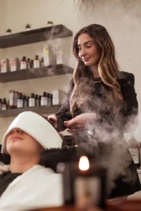 Scalp therapy and wellness session at Angel Islington hair salon